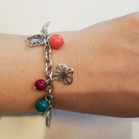 Charm bracelet signed Cacharel, Sterling Silver - Picture 4 of 4